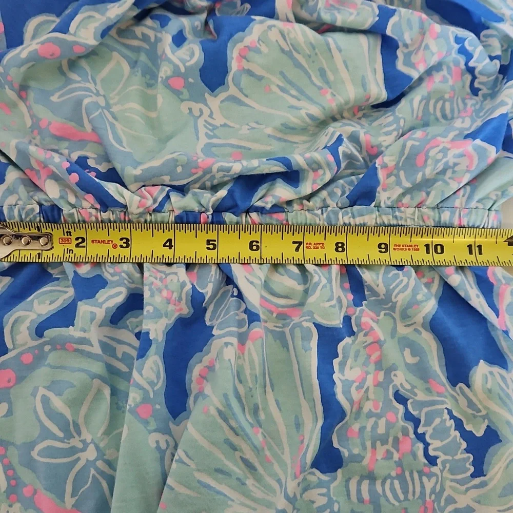 Lilly Pulitzer Windsor Strapless Dress Size S Bay Blue Into The Deep - Picture 8 of 8